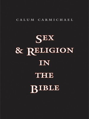 cover image of Sex and Religion in the Bible